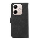 For Redmi 13X ABEEL Frosted Magnetic RFID Leather Phone Case(Black) - 3