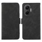For Redmi Turbo 4 Pro ABEEL Frosted Magnetic RFID Leather Phone Case(Black) - 1