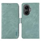 For Redmi Turbo 4 Pro ABEEL Frosted Magnetic RFID Leather Phone Case(Cyan) - 1