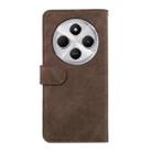 For Redmi 14C 4G ABEEL Color Block Magnetic RFID Leather Phone Case(Brown-Blue) - 3