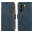 For Redmi Turbo 4 ABEEL Color Block Magnetic RFID Leather Phone Case(Blue-Brown) - 1