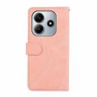 For Redmi Note 14 4G 164.84mm ABEEL Color Block Magnetic RFID Leather Phone Case(Pink-Cyan) - 3