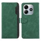 For Redmi Note 14 4G 164.84mm ABEEL Color Block Magnetic RFID Leather Phone Case(Green-Black) - 1