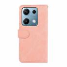 For Redmi Note 14S 4G ABEEL Color Block Magnetic RFID Leather Phone Case(Pink-Cyan) - 3