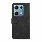For Redmi Note 14S 4G ABEEL Color Block Magnetic RFID Leather Phone Case(Black-Green) - 3