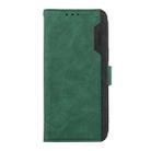 For Redmi Note 14S 4G ABEEL Color Block Magnetic RFID Leather Phone Case(Green-Black) - 2