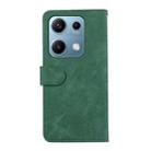 For Redmi Note 14S 4G ABEEL Color Block Magnetic RFID Leather Phone Case(Green-Black) - 3