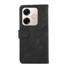 For Redmi 13x ABEEL Color Block Magnetic RFID Leather Phone Case(Black-Green) - 3