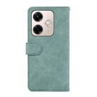 For Redmi 13x ABEEL Color Block Magnetic RFID Leather Phone Case(Cyan-Pink) - 3