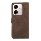 For Redmi 13x ABEEL Color Block Magnetic RFID Leather Phone Case(Brown-Blue) - 3