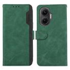 For Redmi Turbo 4 Pro ABEEL Color Block Magnetic RFID Leather Phone Case(Green-Black) - 1