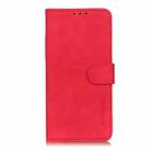 For Redmi 14C 4G KHAZNEH Retro Texture Flip Leather Phone Case(Red) - 3