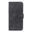For Redmi Note 14 4G 163.25mm KHAZNEH Retro Texture Flip Leather Phone Case(Black) - 3