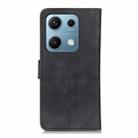 For Redmi Note 14S 4G KHAZNEH Retro Texture Flip Leather Phone Case(Black) - 3