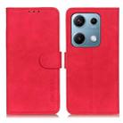 For Redmi Note 14S 4G KHAZNEH Retro Texture Flip Leather Phone Case(Red) - 1
