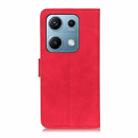 For Redmi Note 14S 4G KHAZNEH Retro Texture Flip Leather Phone Case(Red) - 3