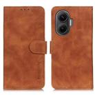 For Redmi Turbo 4 Pro KHAZNEH Retro Texture Flip Leather Phone Case(Brown) - 1