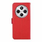 For Redmi 14C 4G ABEEL Side-Magnetic Litchi Pattern Leather RFID Phone Case(Red) - 3