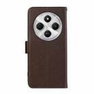 For Redmi 14C 4G ABEEL Side-Magnetic Litchi Pattern Leather RFID Phone Case(Brown) - 3