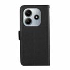 For Redmi Note 14 4G 164.84mm ABEEL Side-Magnetic Litchi Pattern Leather RFID Phone Case(Black) - 3