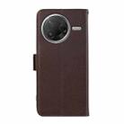 For Redmi K80 / K80 Pro ABEEL Side-Magnetic Litchi Pattern Leather RFID Phone Case(Brown) - 3