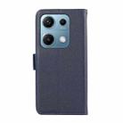 For Redmi Note 14S 4G ABEEL Side-Magnetic Litchi Pattern Leather RFID Phone Case(Blue) - 3