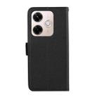 For Redmi 13X ABEEL Side-Magnetic Litchi Pattern Leather RFID Phone Case(Black) - 3