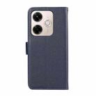 For Redmi 13X ABEEL Side-Magnetic Litchi Pattern Leather RFID Phone Case(Blue) - 3