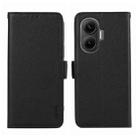 For Redmi Turbo 4 Pro ABEEL Side-Magnetic Litchi Pattern Leather RFID Phone Case(Black) - 1