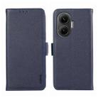 For Redmi Turbo 4 Pro ABEEL Side-Magnetic Litchi Pattern Leather RFID Phone Case(Blue) - 1
