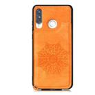For Huawei P30 Lite Mandala Embossed PU + TPU Case with Holder & Card Slots & Photo Frame & Strap(Yellow) - 1