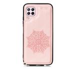 For Huawei P40 Lite Mandala Embossed PU + TPU Case with Holder & Card Slots & Photo Frame & Strap(Rose Gold) - 2