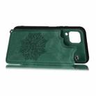 For Huawei P40 Lite Mandala Embossed PU + TPU Case with Holder & Card Slots & Photo Frame & Strap(Green) - 4