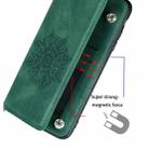 For Huawei P40 Lite Mandala Embossed PU + TPU Case with Holder & Card Slots & Photo Frame & Strap(Green) - 5