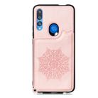 For Huawei P Smart Z / Y9 Prime Mandala Embossed PU + TPU Case with Holder & Card Slots & Photo Frame & Strap(Rose Gold) - 2