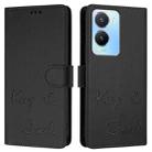 For vivo Y16 4G Global Smile Embossing RFID Leather Phone Case(Black) - 3