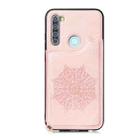 For Xiaomi Redmi Note 8 Mandala Embossed PU + TPU Case with Holder & Card Slots & Photo Frame & Strap(Rose Gold) - 2