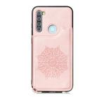 For Xiaomi Redmi Note 8T Mandala Embossed PU + TPU Case with Holder & Card Slots & Photo Frame & Strap(Rose Gold) - 2
