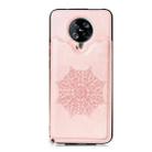 For Xiaomi Redmi K30 Pro Mandala Embossed PU + TPU Case with Holder & Card Slots & Photo Frame & Strap(Rose Gold) - 2