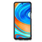 For Xiaomi Redmi Note 9 Pro Max Mandala Embossed PU + TPU Case with Holder & Card Slots & Photo Frame & Strap(Blue) - 3