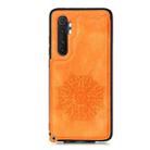 For Xiaomi Mi Note 10 Lite Mandala Embossed PU + TPU Case with Holder & Card Slots & Photo Frame & Strap(Yellow) - 2