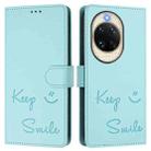 For Huawei nova 14 Pro 5G Smile Embossing RFID Leather Phone Case(Mint Green) - 2