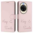 For Huawei nova 14 Pro 5G Smile Embossing RFID Leather Phone Case(Pink) - 2