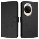 For Huawei nova 14 Pro 5G Smile Embossing RFID Leather Phone Case(Black) - 2
