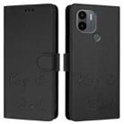 For Xiaomi Poco C51 / C50 Smile Embossing RFID Leather Phone Case(Black) - 3