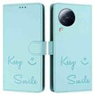 For Xiaomi Civi 3 Smile Embossing RFID Leather Phone Case(Mint Green) - 3