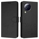 For Xiaomi Civi 3 Smile Embossing RFID Leather Phone Case(Black) - 3