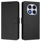 For Xiaomi Poco X7 5G / Redmi Note 14 Pro 5G Smile Embossing RFID Leather Phone Case(Black) - 2