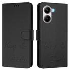 For Xiaomi Poco X7 Pro 5G / Redmi Turbo 4 5G Smile Embossing RFID Leather Phone Case(Black) - 2