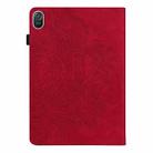 For Honor Pad 8 Peacock Embossed Pattern Leather Tablet Case(Red) - 3